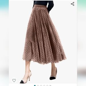 Tule maxi skirt